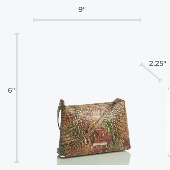 NWT Brahmin Lorelei Foliage Melbourne Leather Shoulder Bag